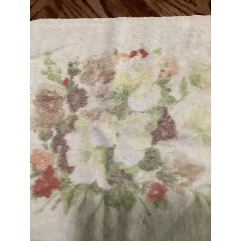 Vntg Royal Family By Cannon Pastel Bouquet Washcloth